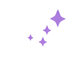 Stars brand illustrations in purple.