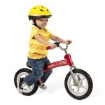 Retouching composite for Radio Flyer showing color change of clothing from blue to yellow.
