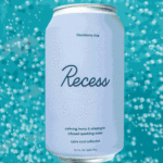 Stop motion of finger swiping through different flavors of Recess sparkling water.