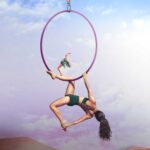 High end composite of a Pixie dancing with an Aerial Artist.