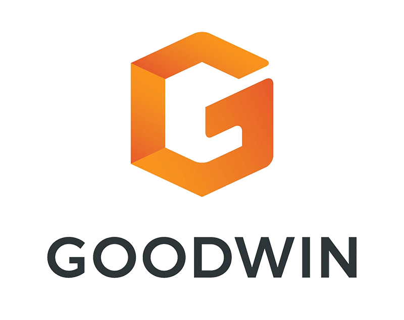 Goodwin logo with "G" in orange.
