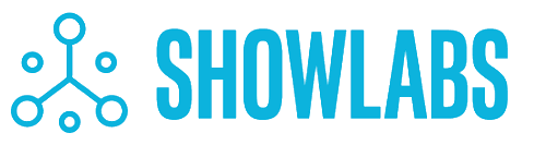 Showlabs blue logo.