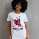Through the Storm illustration t-shirt design art for dance studios.