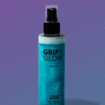 Grip and Glow "GIF glow up" showing a light moving around the product so the shadow moves in a clock-like pattern.