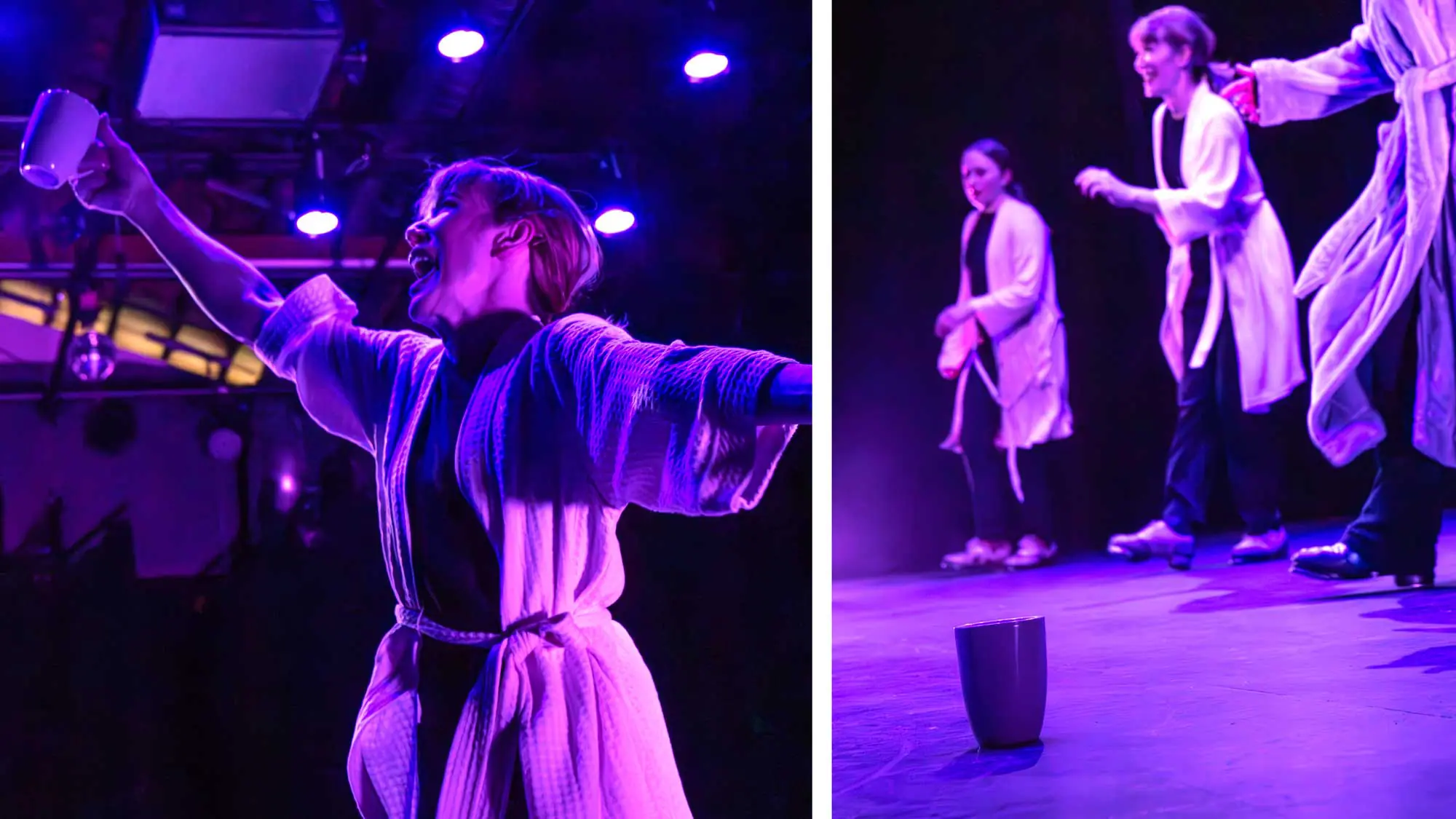 Rocky Mountain Rhythm dancers on stage photographed at dress rehearsal