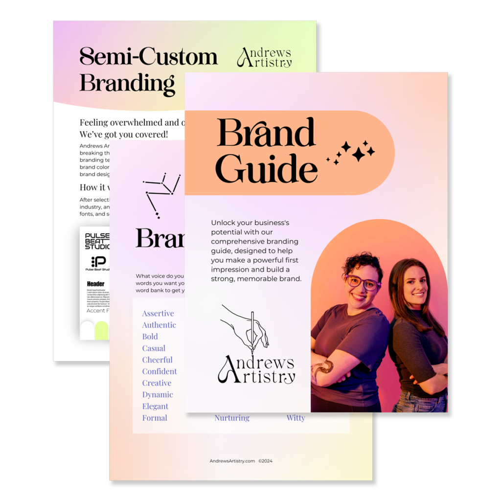 Brand Guide layout sample