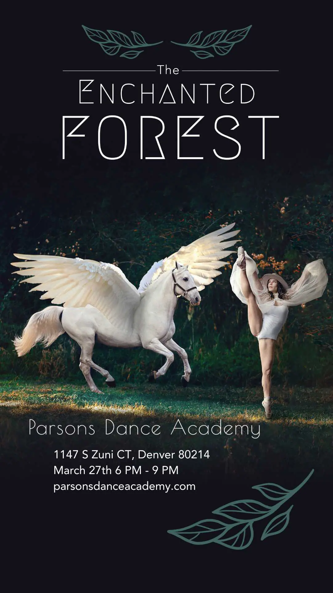 Enchanted Forest themed dance recital or showcase