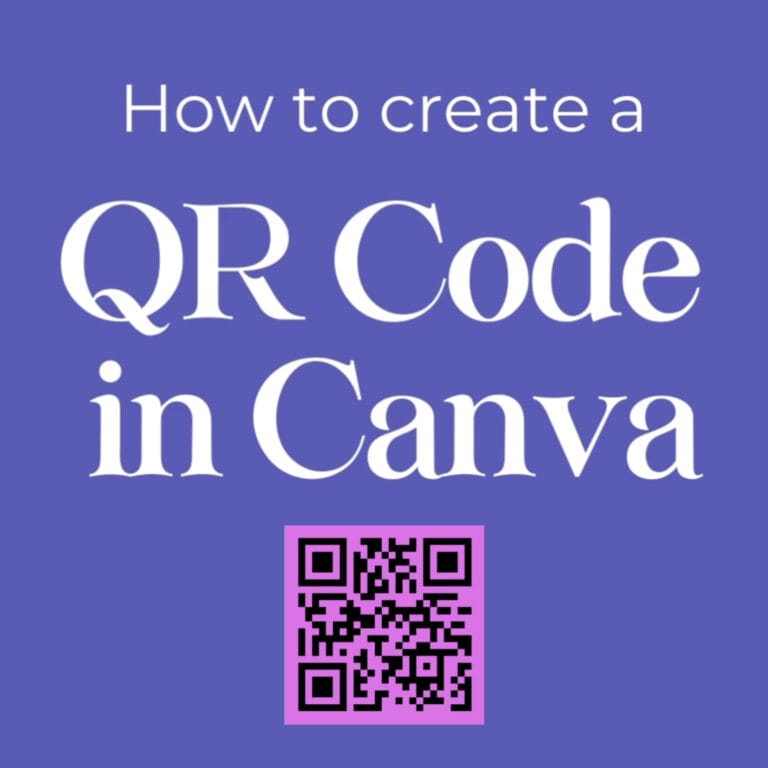 How to create a QR Code in Canva graphic