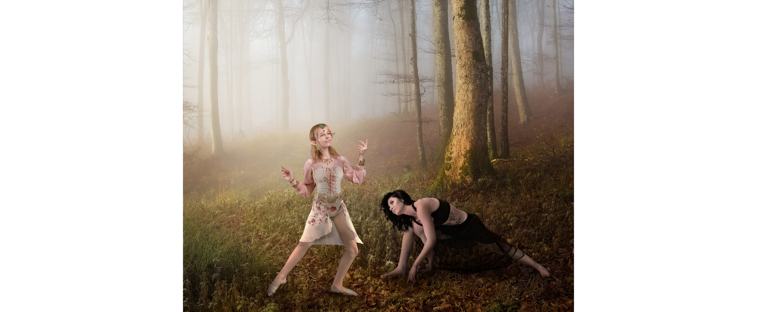 Mythical Dance Partner photo composite modern dance with an elf