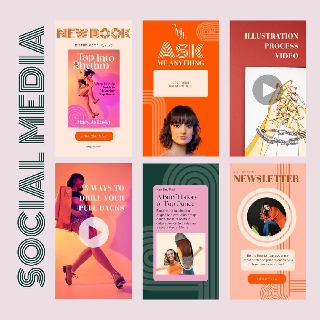 Mary Jo: Artist and Dancer social media templates