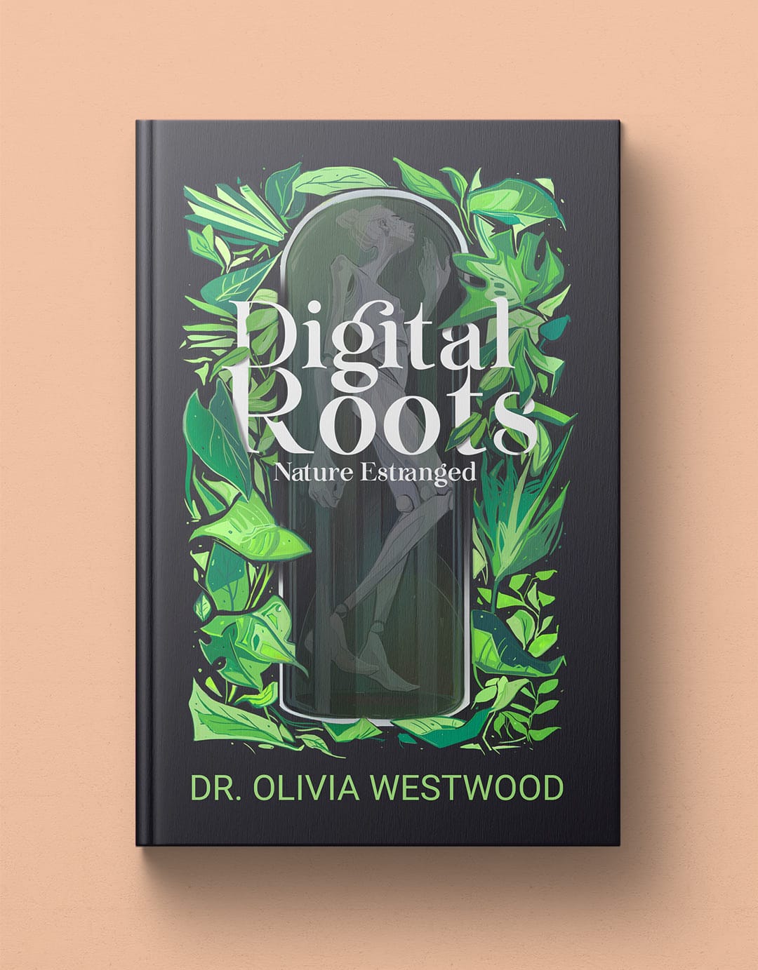 Digital Roots book cover design mockup