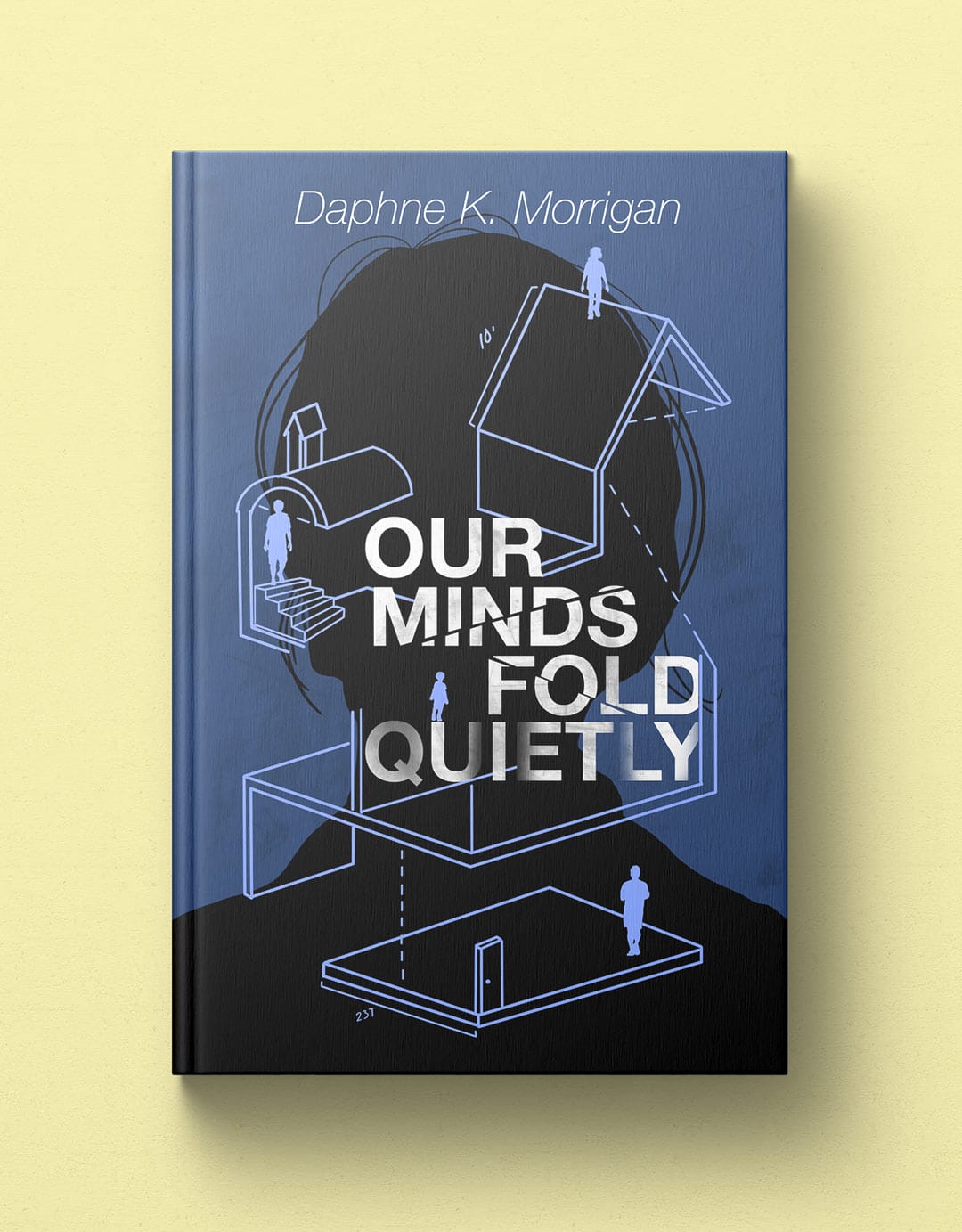 Our Minds Fold Quietly book cover mockup