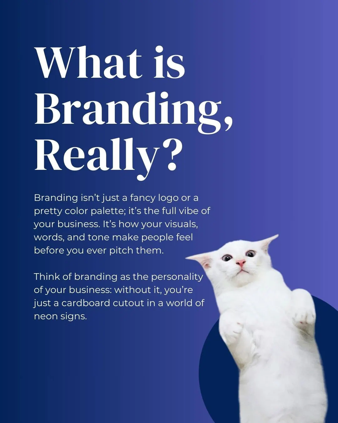 Explanation of what branding is beyond logos and color palettes