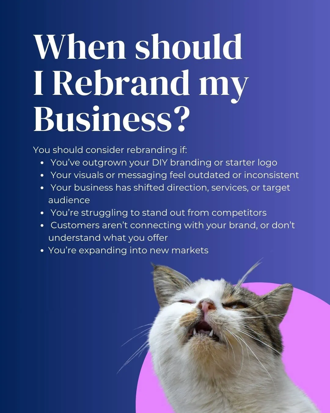 Signs that a business is ready for a rebrand