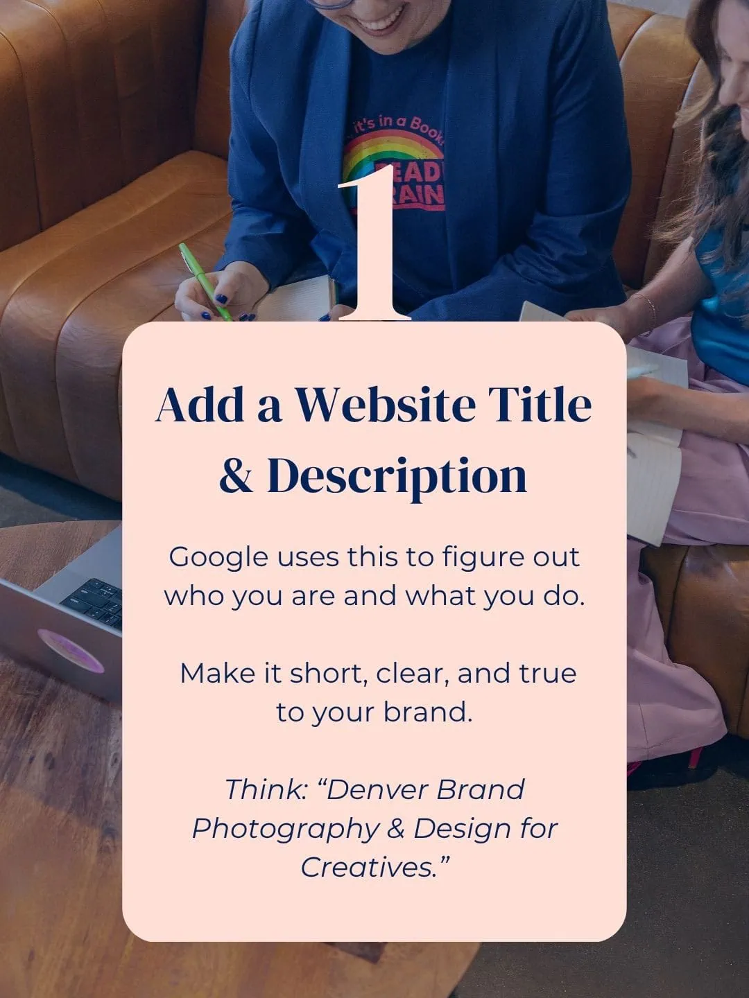 Example of writing a website title and meta description for SEO