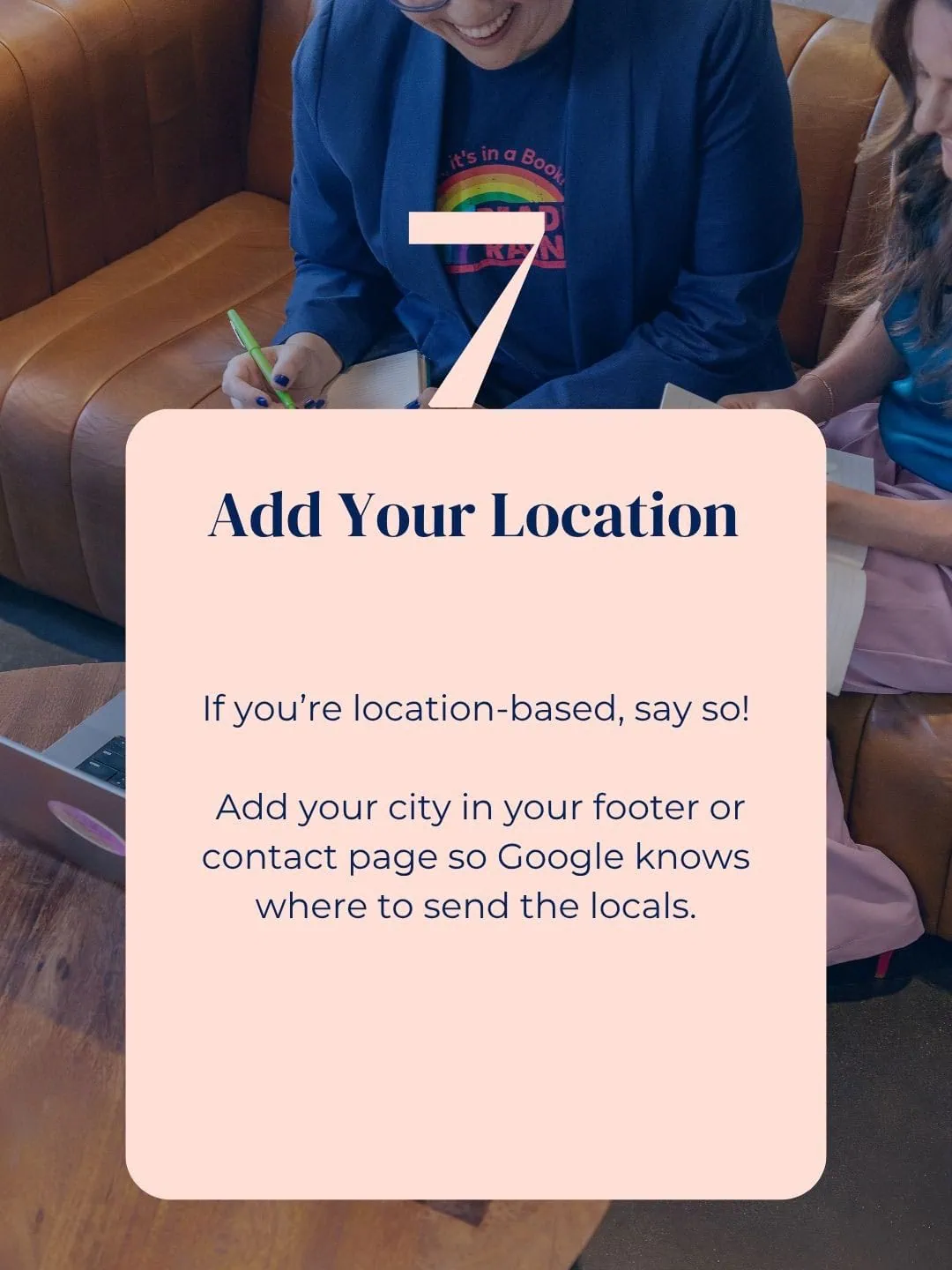 Local SEO tip for adding city or location to a website