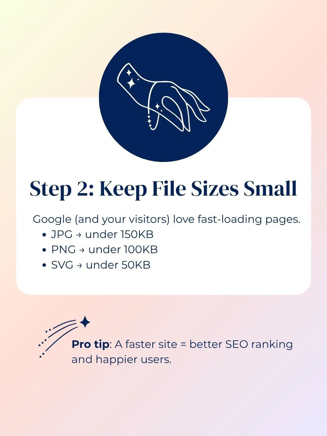 Recommended image file sizes for fast-loading websites and better SEO