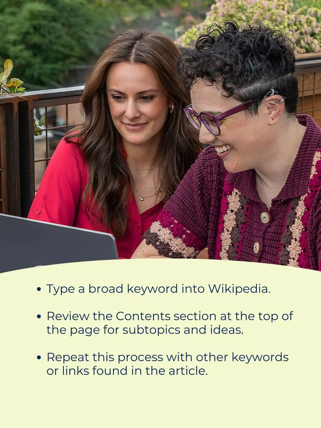 Steps for researching SEO keywords using Wikipedia articles
